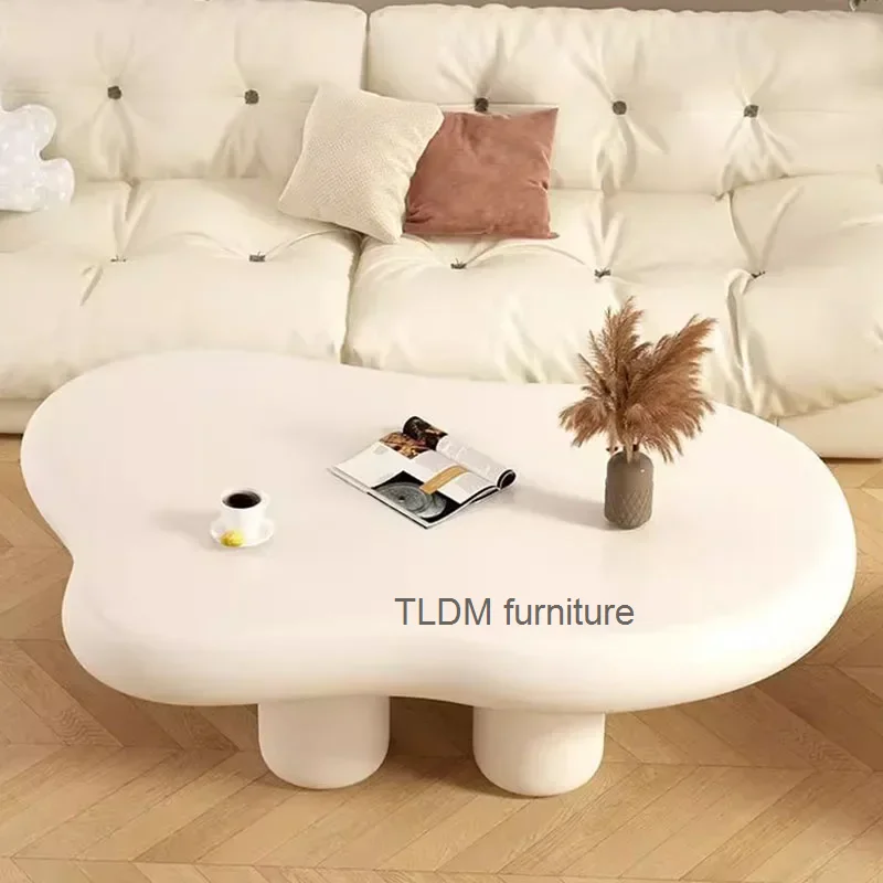 Nordic Luxury Side Table Living Room Modern Home Aesthetic Coffee Table White Minimalist Mesa Auxiliar Salon Interior Decoration