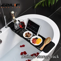 Bathroom bathtub storage rack tray Bathroom soaking storage board Multifunctional rack Mobile phone tablet anti slip bracket