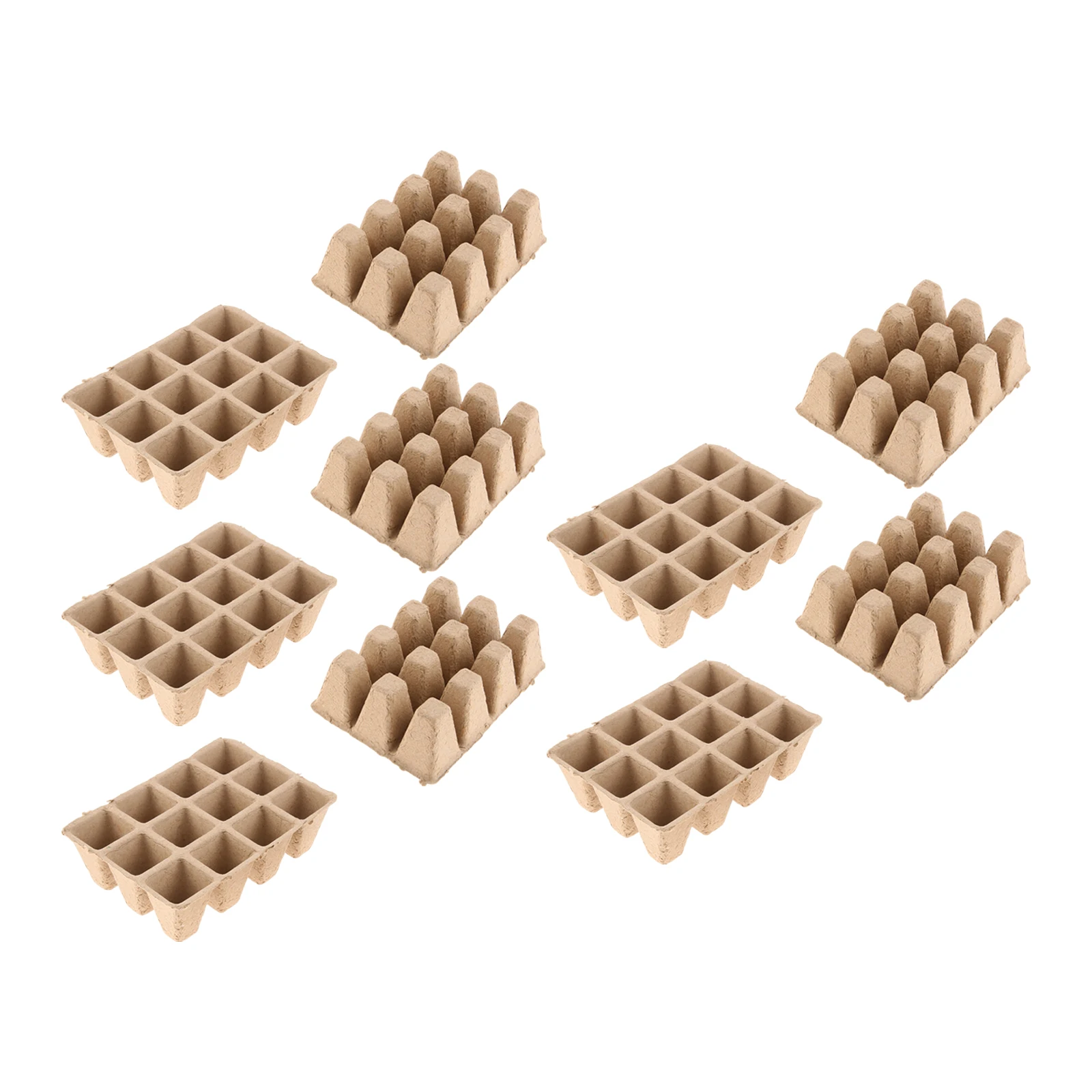 Seed Starter Trays - 10pcs 12Grids Indoor Plants Planting Trays