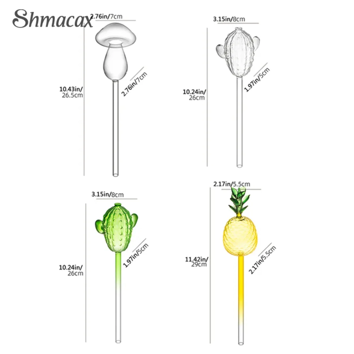 Mangeoire à eau pour plantes en verre avec design de dessin animé, arrosage automatique, système d'irrigation goutte à goutte automatique, mignon