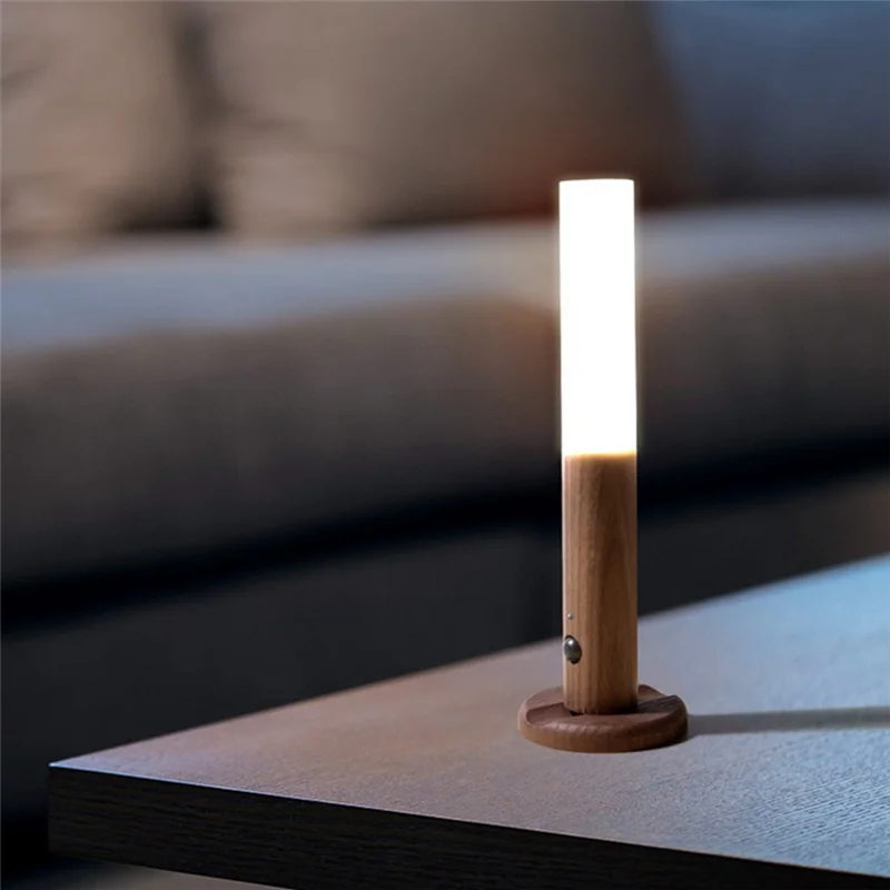 

A36T-Motion Sensor Night Light Magnetic Wall Light, Rechargeable Stick Wireless Staircase Indoor Corridor Staircase LED Light Du