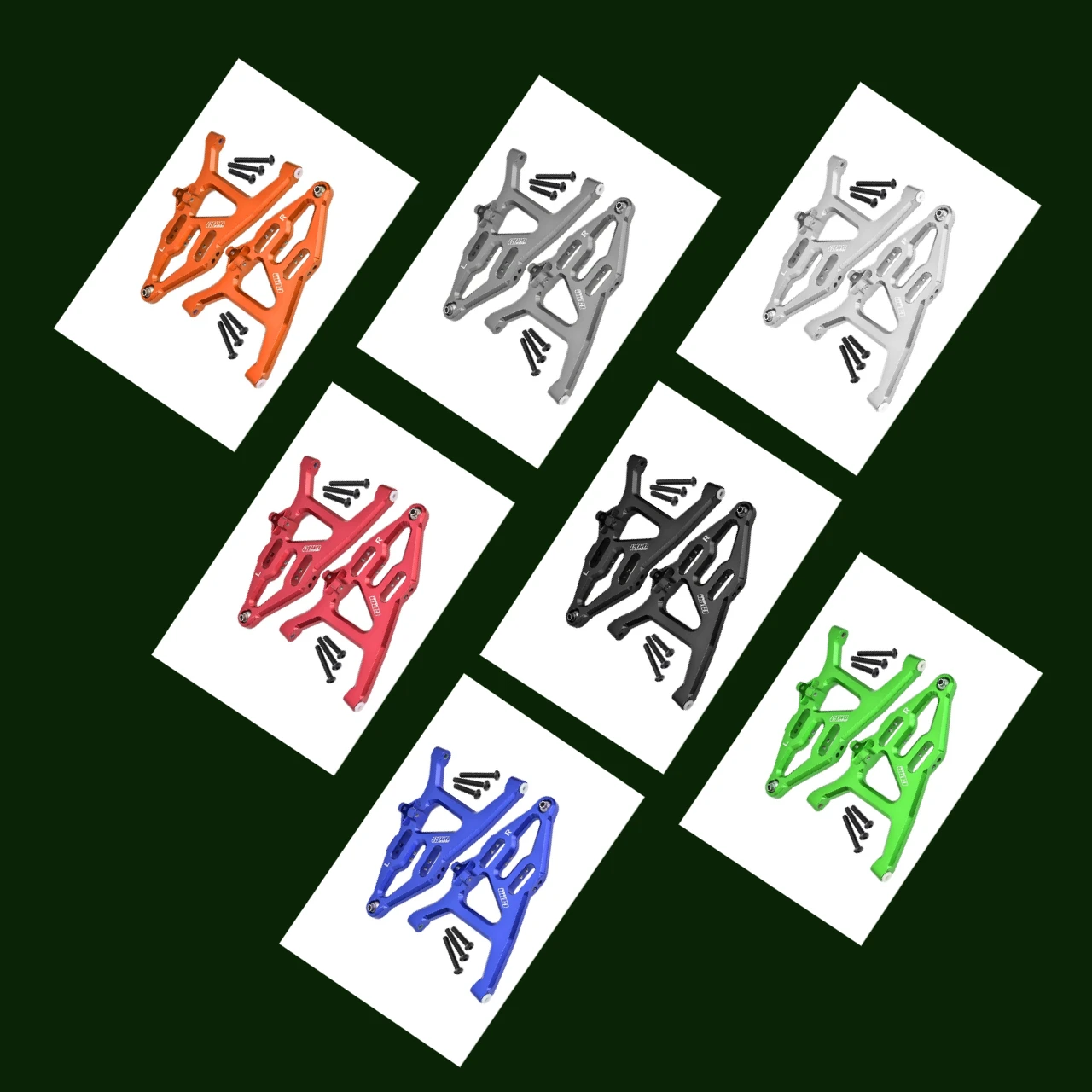 Brazo de suspensión inferior delantero de aluminio GPM para TRAXXAS 1/7 Unlimited Desert Racer