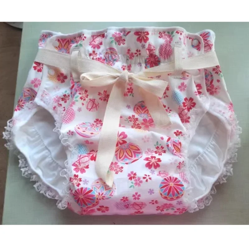 

ABDL Japanese Style Diapers Briefs Pure Cotton Bamboo Cotton Fabric Adult Baby Leak Proof Nappy Cover DDLG Cosplay Panties