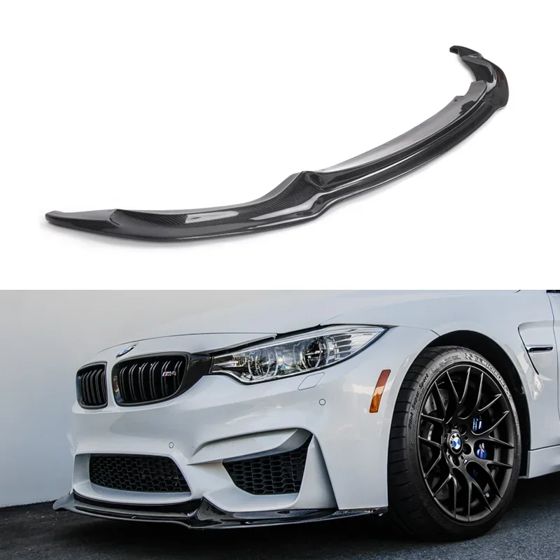 Vorsteiner Carbon Fiber Front Lip car front bumper spoiler for F8X F80 M3 F82 F83 M4 2014 - 2018 Sedan Coupe Convertible