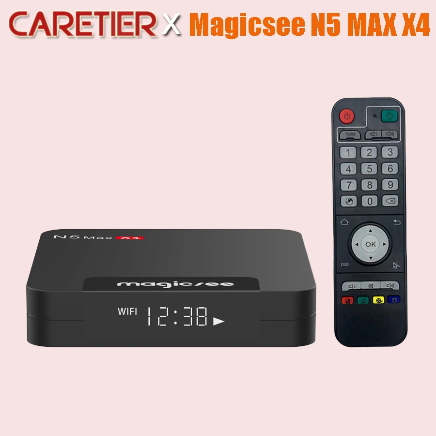 ТВ-приставка Magicsee N5 MAX, Amlogic S905X4, четырехъядерная, Android 11, Φ MP2, телевизионная приставка 2,4G, Φ WiFi BT4.2 100M 1000M, USB 4K 1080P