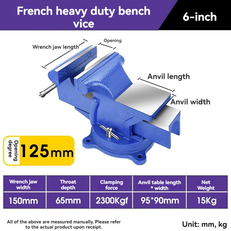 Tiger Pliers Worktable Heavy-duty 6-inch 8-inch Table Tiger Pliers Fixture for Household Use