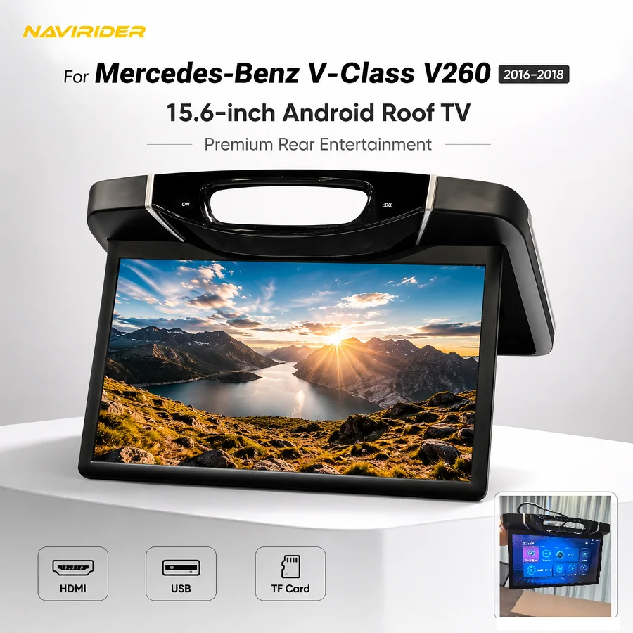 T For Mercedes Benz V Class V260 2016-2018 Android Ceiling Monitor 15.6