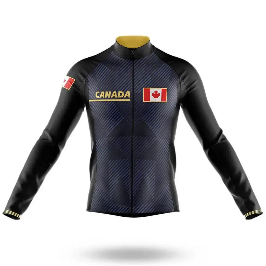 

WINTER FLEECE THERMAL CANADA NATIONAL TEAM ONLY LONG SLEEVE ROPA CICLISMO CYCLING JERSEY CYCLING WEAR SIZE XS-4XL