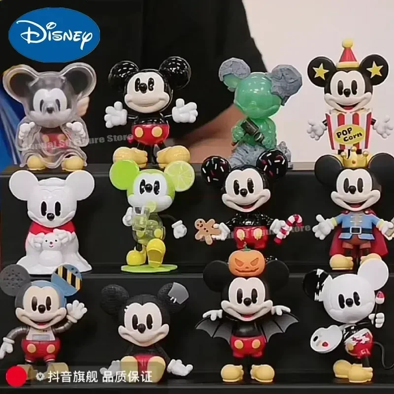 New Genuine Disney Mickey Mouse Blind Box Curious Boundless Series Mysterious Surprise Box Figure 100th Anniversary Doll Toys