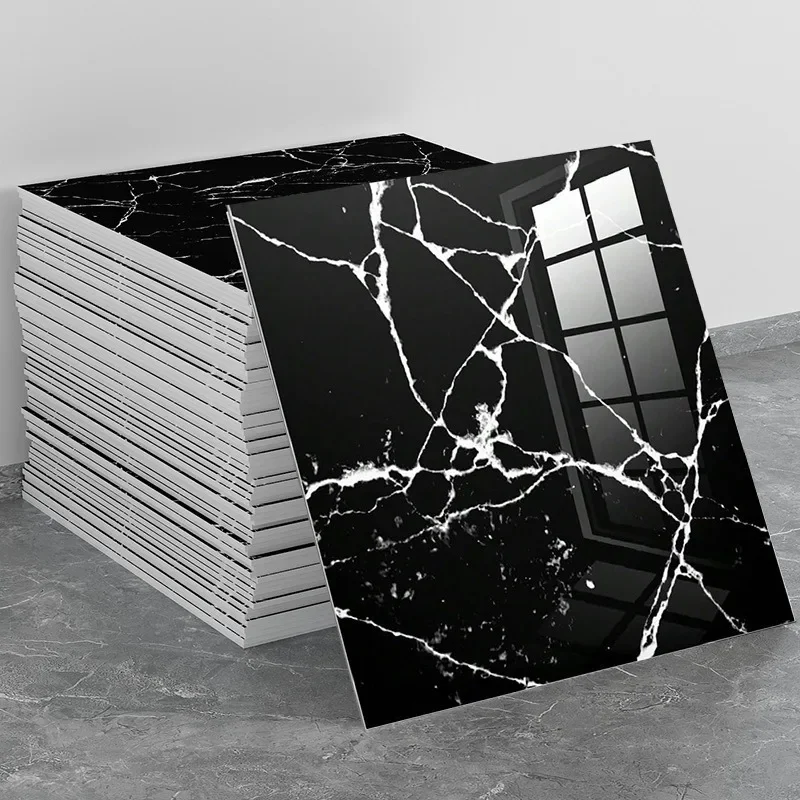 30x30cm Imitacja marmuru Naklejki ścienne PVC Samoprzylepne naklejki podłogowe Wodoodporna naklejka do dekoracji łazienki Salon Kuchnia