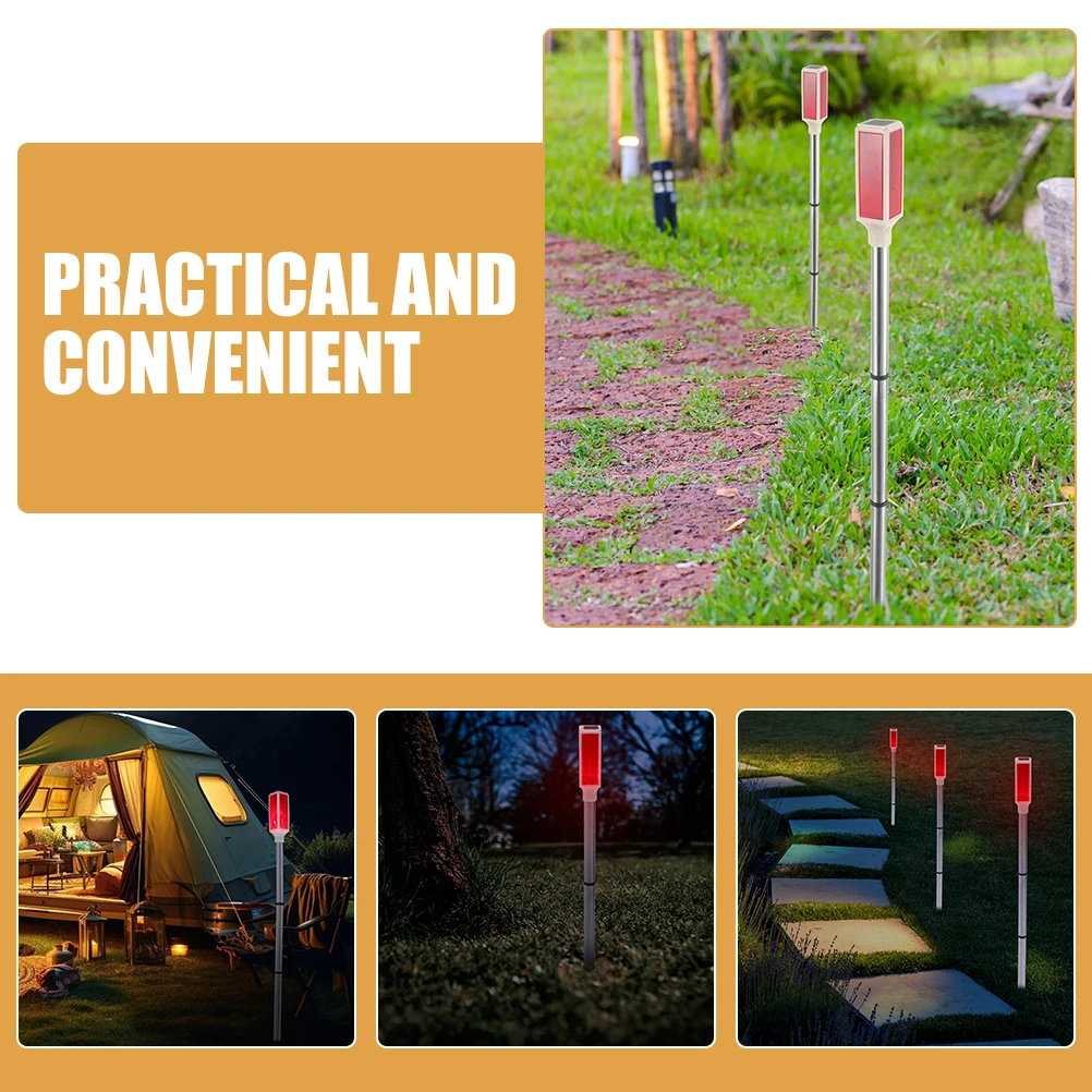 

5pcs Solar Roadblock Lights LED Strobe Warning Outdoor Waterproof Garden Traffic Flashing Signal Benchmark Lamp Post Solar Light