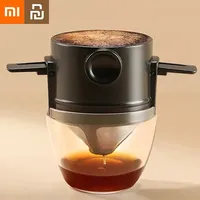 Xiaomi Stainless Steel Easy Clean Reusable Coffee Funnel Portable Foldable Coffee Filter Paperless Pour Over Holder Dripper
