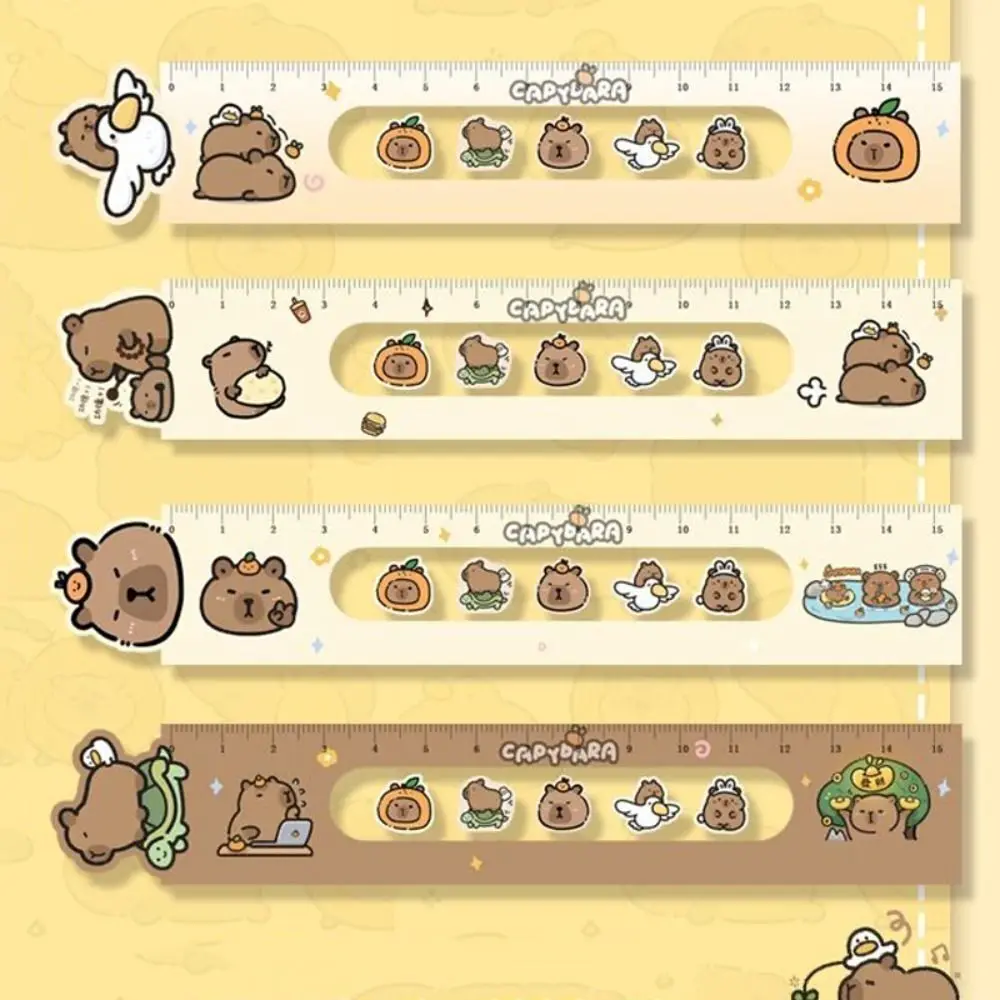 Kawaii Cartoon Straight Ruler School Stationery Supply 15cm Ruler Gift Drawing Measuring Tool