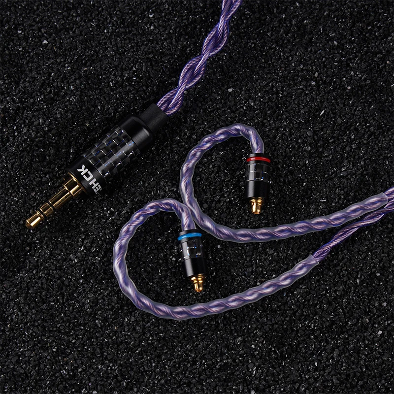 NICEHCK SpaceAuAg Gold Silber Legierung + Importierte Legierung Kupfer HIFI Ersetzen IEM Kabel 3,5/2,5/4,4mm MMCX/2Pin für SUPERIOR Rinko 4U