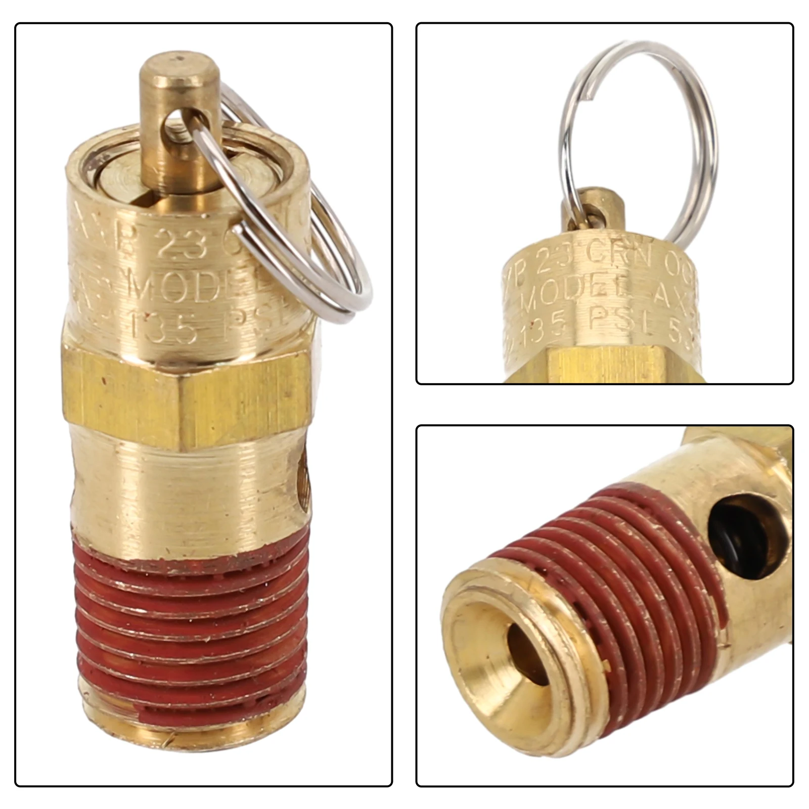 

Air Compressor Safety Relief Valve 1/4\" NPT 125 PSI Air Compressor Pressure Valve, Tank OUT Off Explosion-proof Industrial Part
