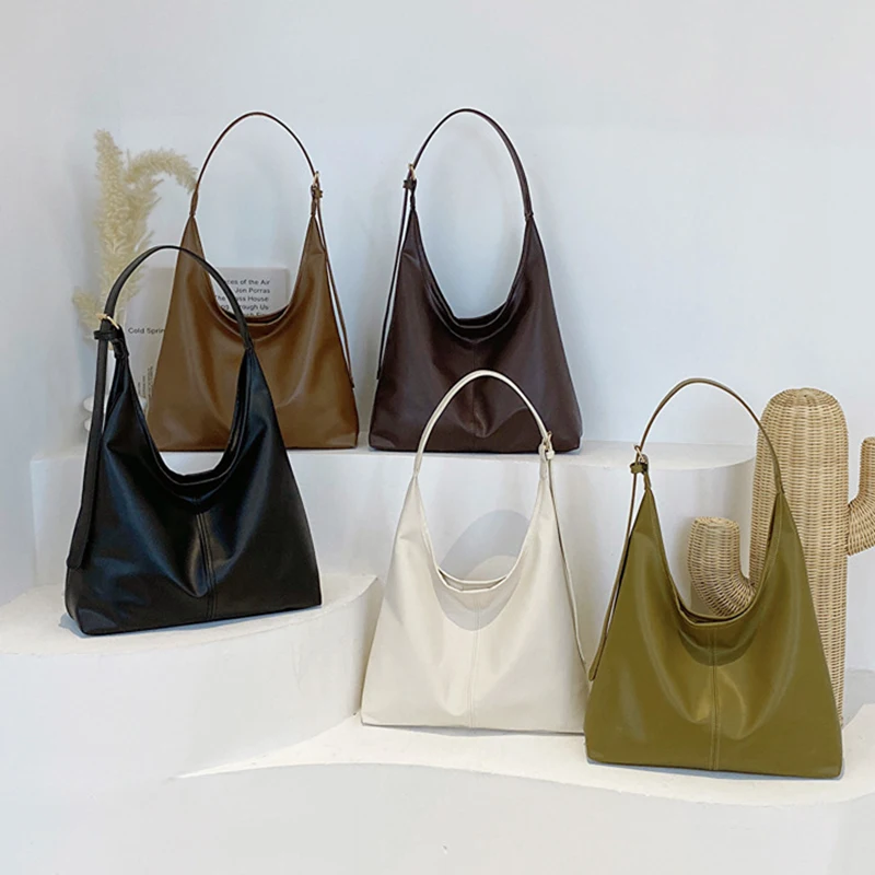 الموضة النسخة الكورية سعة كبيرة واحدة عبر الجسم حقيبة يد نسائية بسيطة عادية التنقل بولي Leather حقيبة كتف جلدية