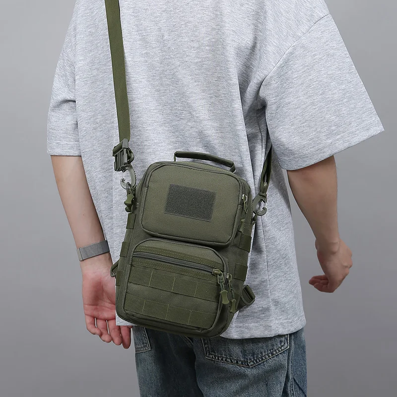 Taktische Brusttasche für Männer, multifunktionale Angeltasche, strapazierfähige Umhängetasche für Reisen, Camping, Wandern, Outdoor-Aktivitäten – Detail 9