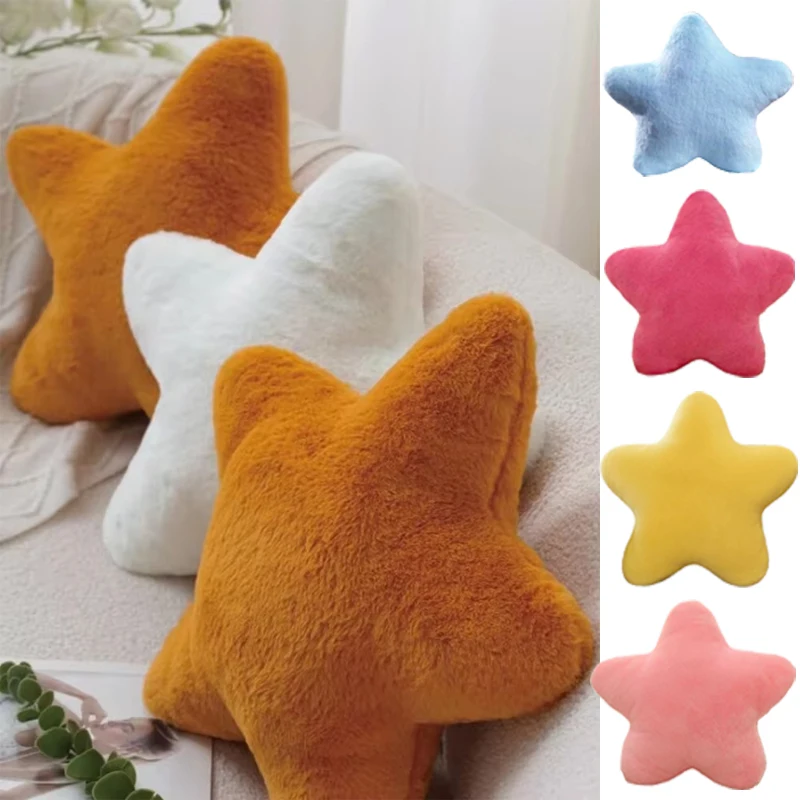 Star Shaped Pillow Decorative Star Pillow for Bed Soft Plush Throw-Pillow Cute Pillows Plush Cushion for Kid Bedroom Living Room