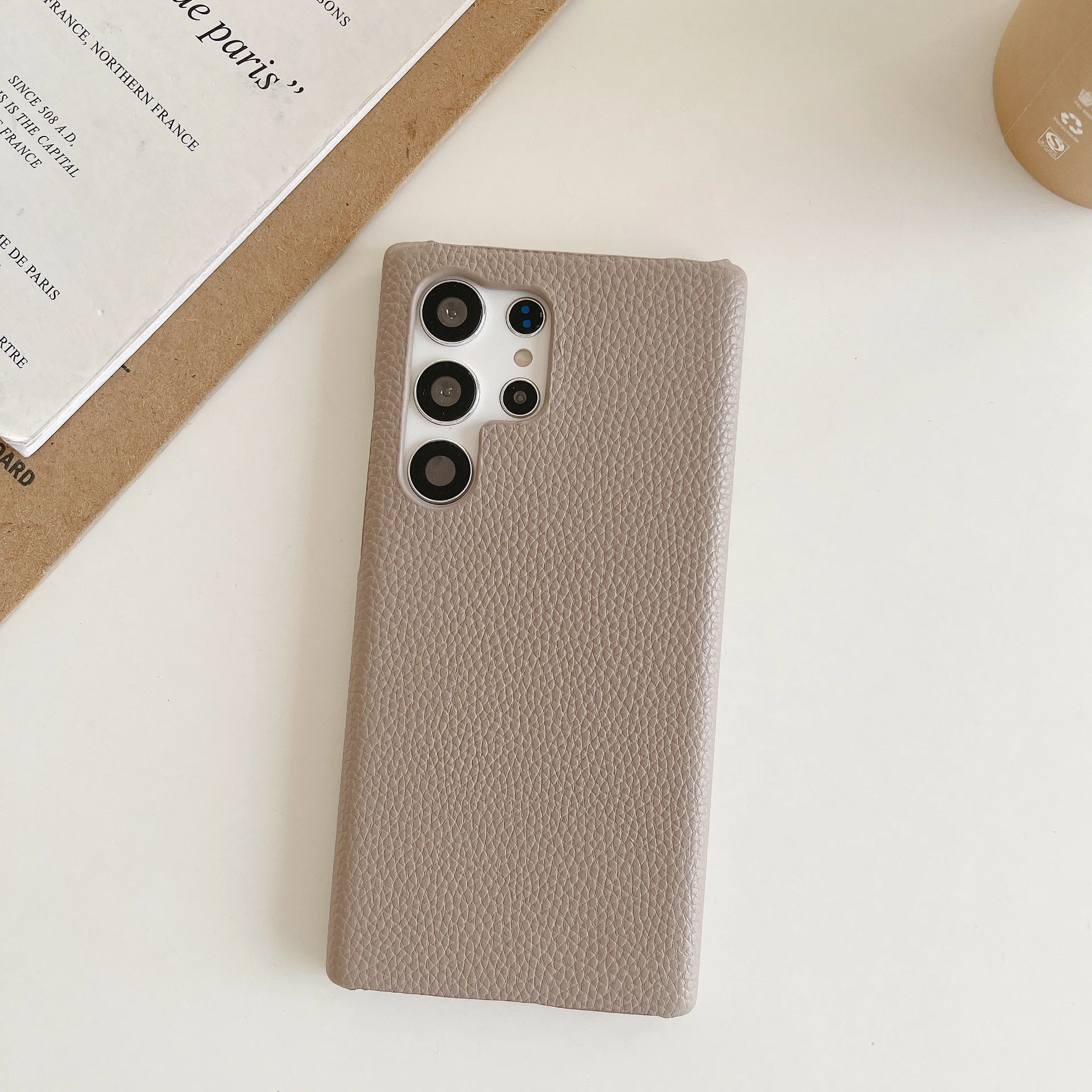 Lychee Patroon Lederen Case Voor Samsung Galaxy S25 Ultra S23 S22 S24 Plus note20Ultra Telefoon Cover Coque