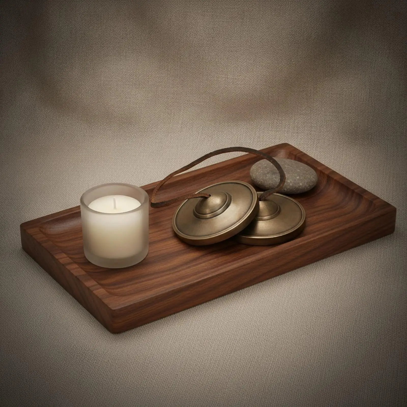 Meditation Yoga Bell Bronze Hand Cymbals for Chanting Practice with Clear Ringing Tone