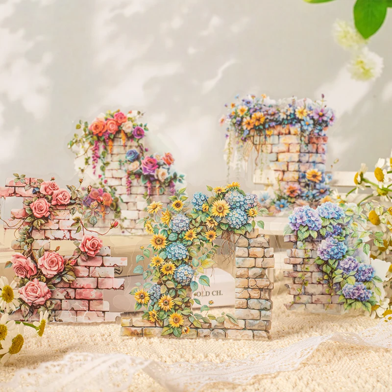 

10 шт., ПЭТ-наклейки с лозой, пейзаж, тематические наклейки, принадлежности для скрапбукинга «сделай сам», коллаж, мусорный журнал, эстетический декор, наклейки