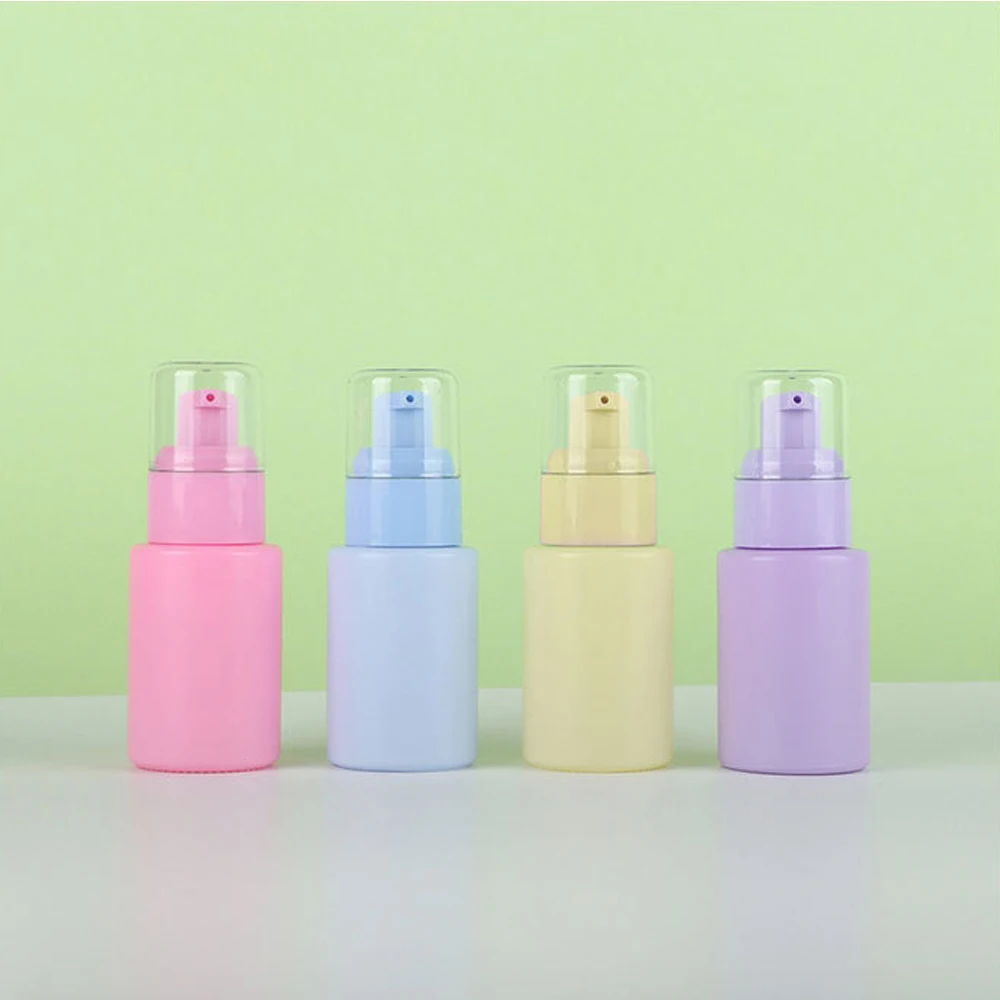 

30ml Empty Glass Pump Bottle Travel Portable Bottle Foundation Refillable Container for Lotion Liquid Body Cream Essential Oil