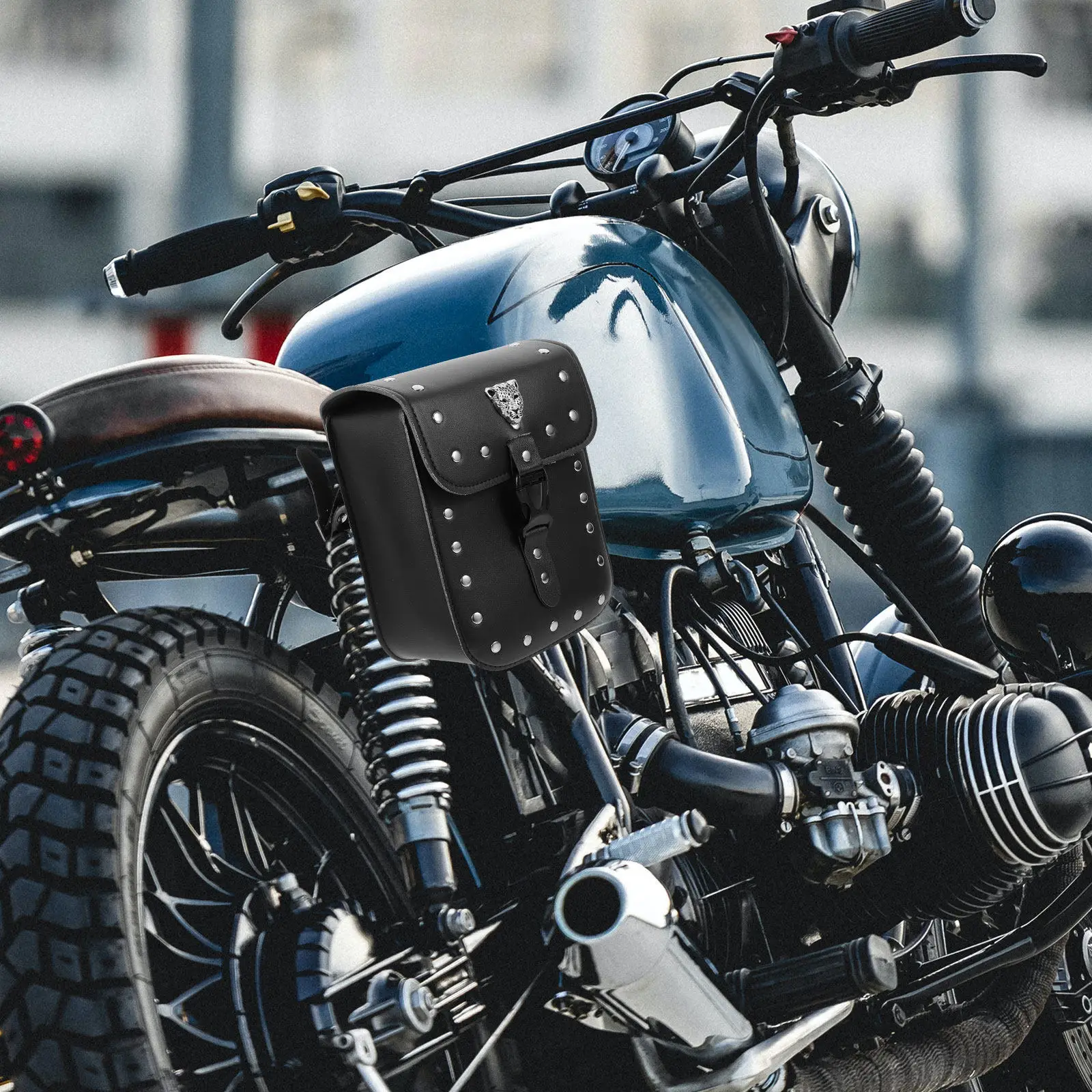 

Motorcycle Side Bag Multi Functional Tool Organizer Compact Lightweight Saddle Bag for Scooter and Bike Travel Needs