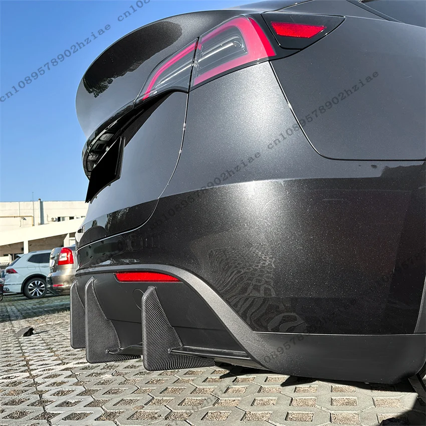 Lossless installation Rear Diffuser Spoiler Protector Car Styling For Tesla Model Y 2020-2024 Rear Bumper Chin Sticker Tuning