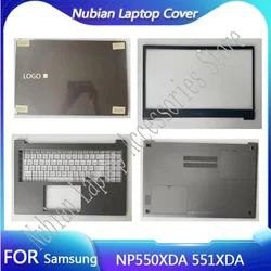 Cubierta trasera LCD de repuesto para ordenador portátil, Panel frontal, reposamanos, cubierta inferior para Samsung NP550XDA 551XDA NT550XDA 560XDA 551XCJ, nuevo