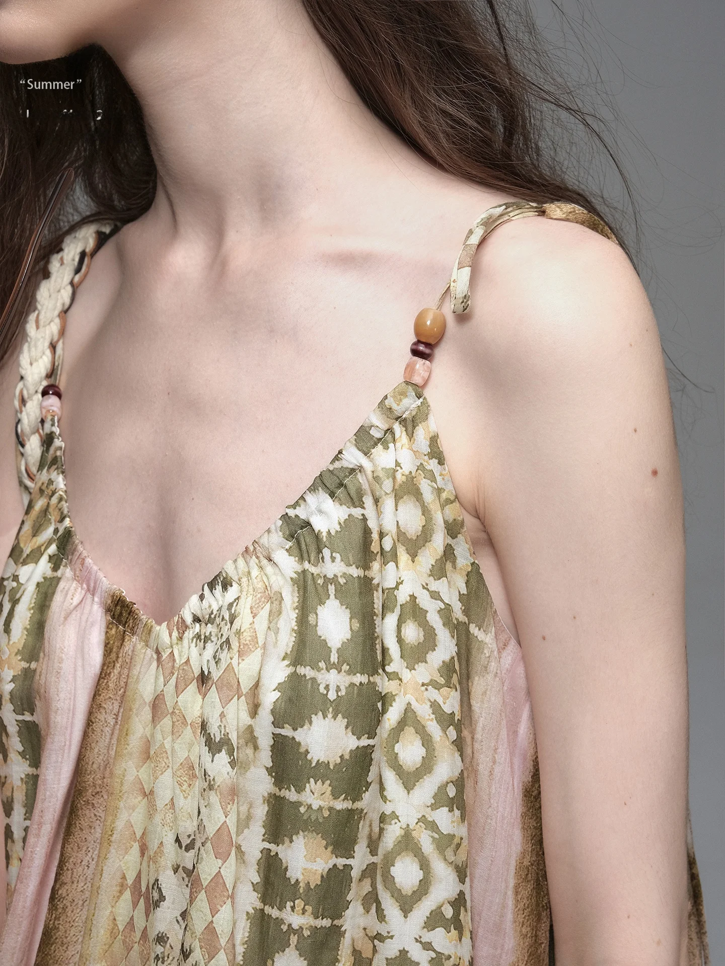 

UNSOYAO n Sle Romantic Vaion Top And f Skirt Set round Ne ort Sve Fabric Long Pants