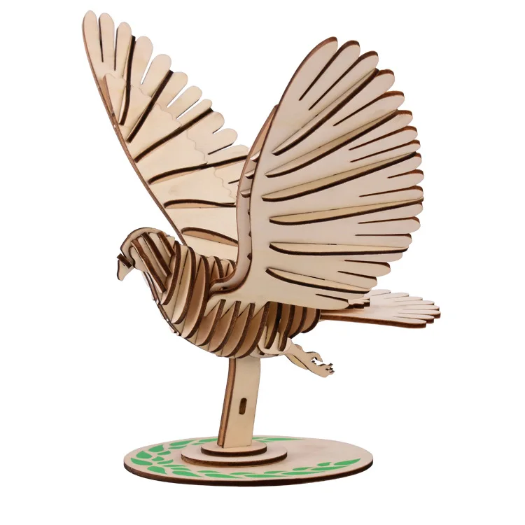 Owl Children 3d Puzzle Wooden Puzzle Toy 3d Game Puzzle Creative Handmade Children's Toys Diy Gifts p108