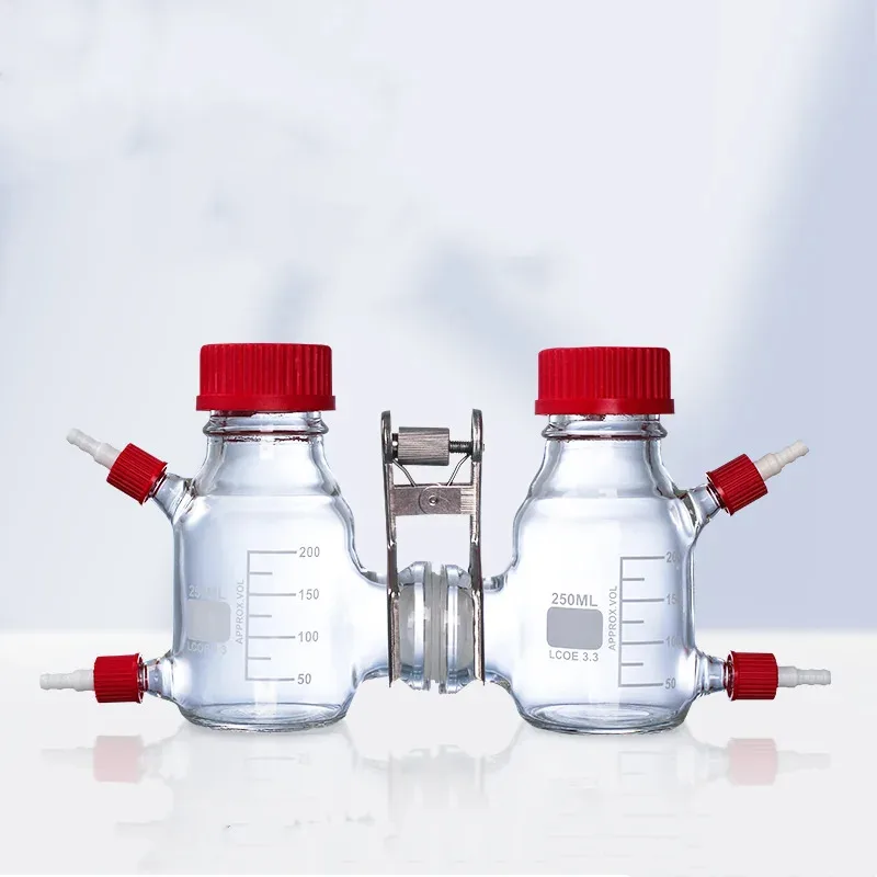 MFC،، الوقود الميكروبي من النوع H، مفاعل الخلايا البيوكيميائية. 50 مل 100 مل 250 مل 500 مل 1000 مل