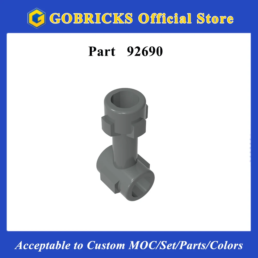 Gobricks 1PC 92690 MOC Bar 1L Bricks with Top Stud and Two Side Studs Parts Particles For Building Blocks DIY Hands-on Toys