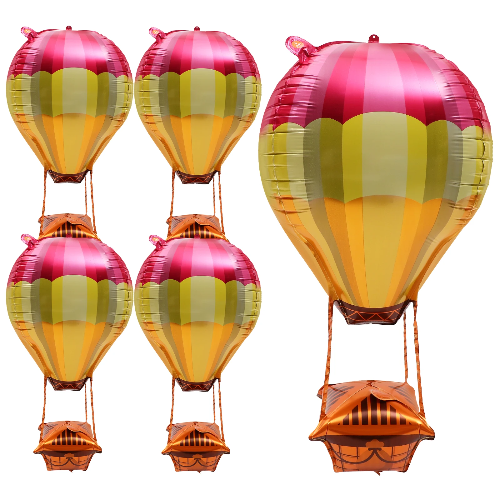 

5 Pcs Modeling 4d Aluminum Film Balloon Decoration Hot Air Wedding Centerpieces