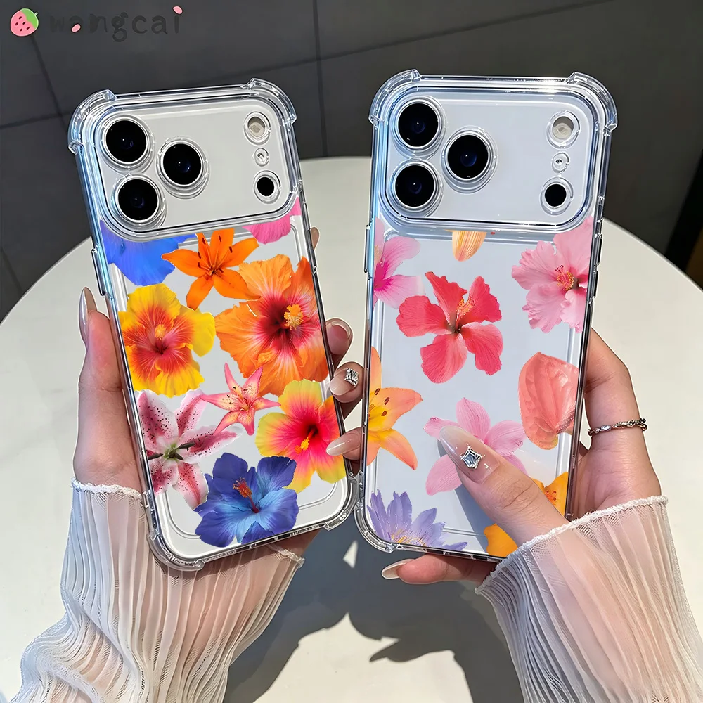NEW Luxury Lily Flower Phone Case For Samsung Galaxy S26 S25 S24 S23 S22 S21 S20 Edge FE Ultra Plus 4G 5G Anti Clear TPU Cover