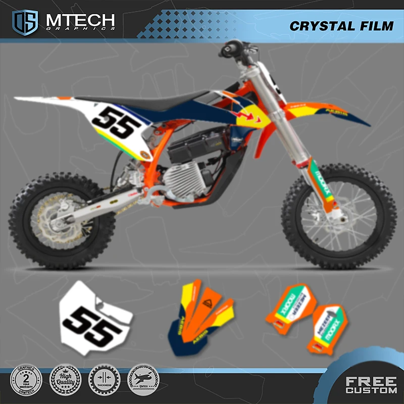 

DSMTECH Custom Motorcycle Graphics Background Decals Stickers Kits for KTM SX SX50 250 350 2016 2017 2018 2019 2020 2021 002