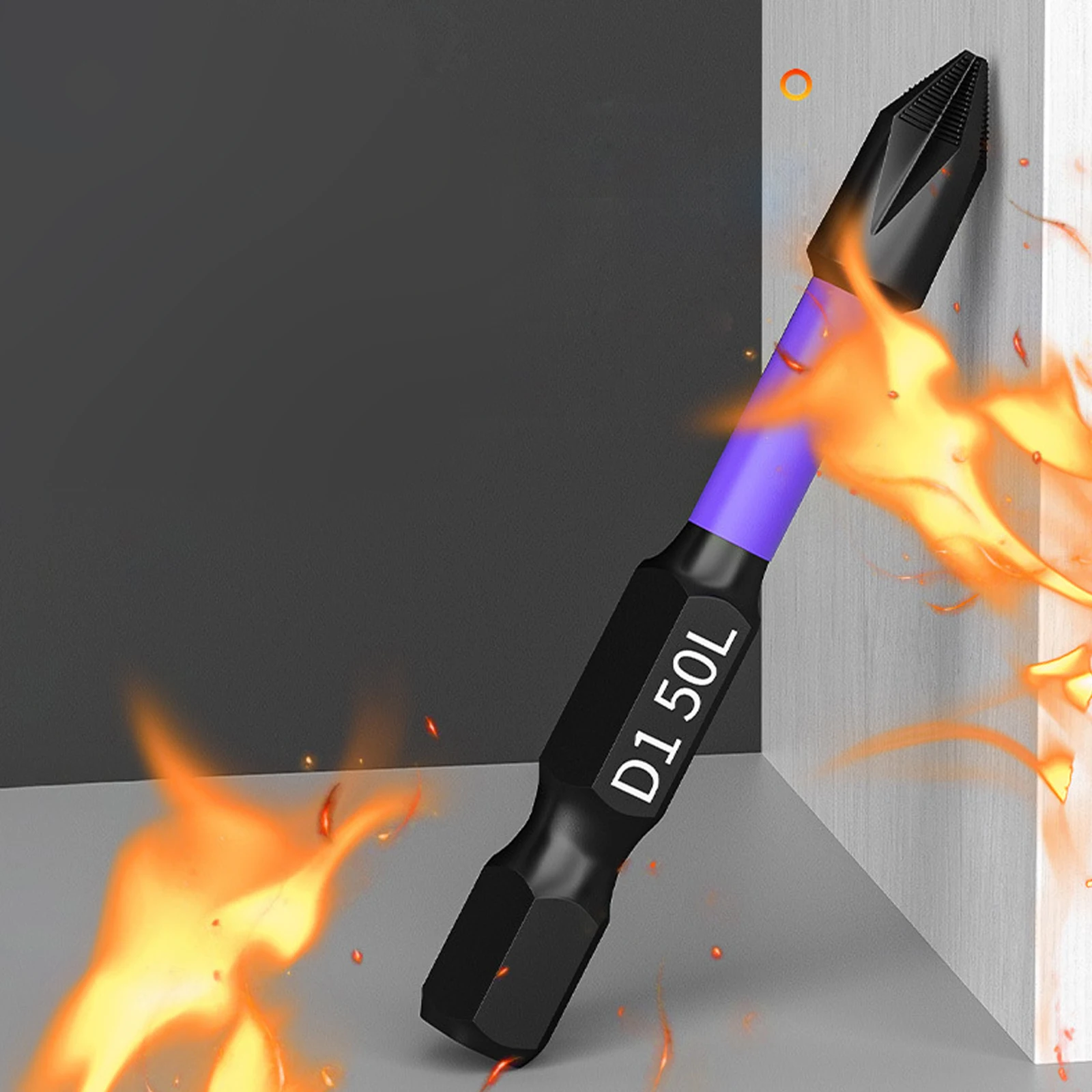 المغناطيسي D1 المضادة للصدمات دفعة رئيس صلابة عالية عدم الانزلاق تأثير بت الصليب 25/50/65/70/90/150 مللي متر Ph2 مفك مجموعة