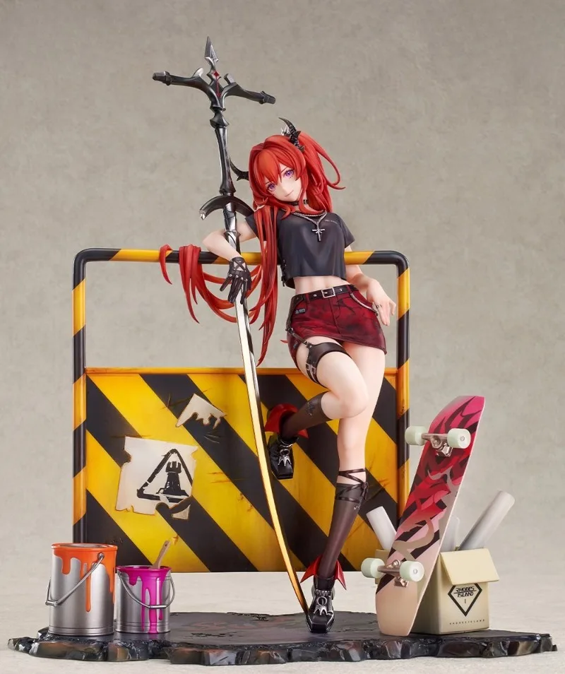 Genuíno gsc gsas arknights surtr liberdade // valido 29cm pvc figura de ação anime modelo brinquedos figura coleção boneca presente