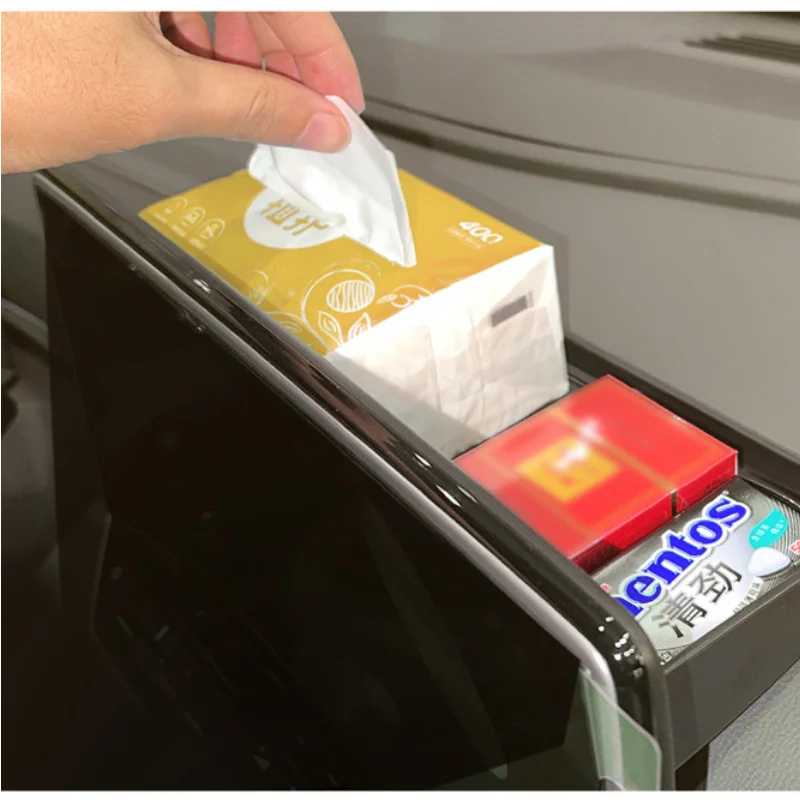 For VW Volkswagen ID.4 GTX Crozz 2021 2022 Car Interior Gps Navigation Screen FrameCentral Storage Tray Container Box Cover #4