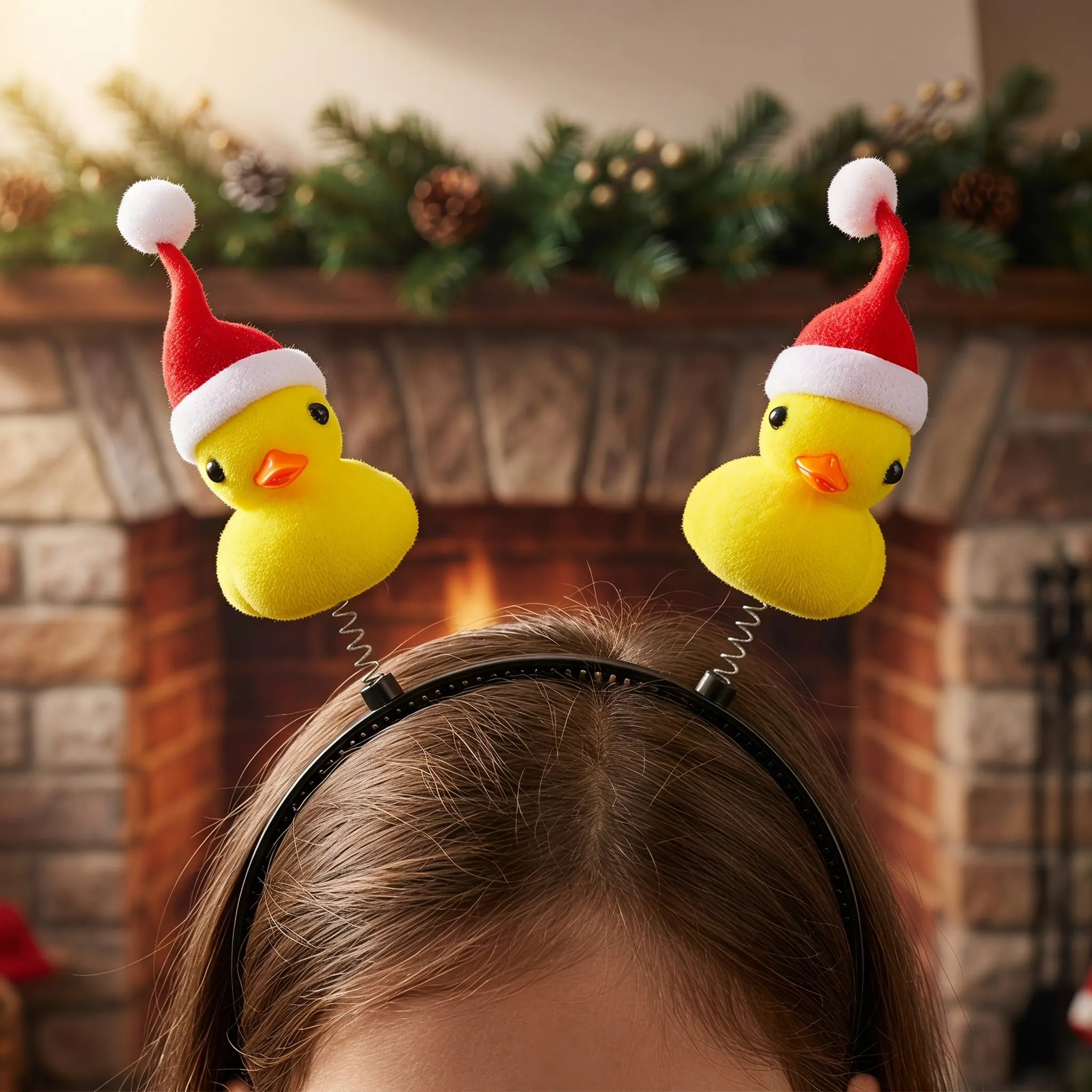 6-pecas-de-faixas-de-cabelo-de-natal-com-chapeu-de-pato-de-aco-e-plastico-flocado-com-desenho-de-pato-e-papai-noel-estilo-chapeu-e-cachecol