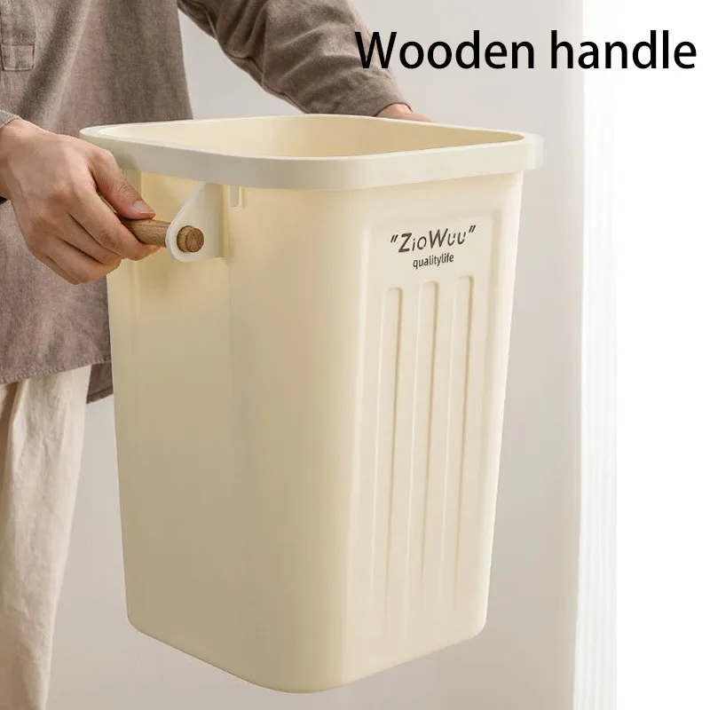 25 Liter Waste Bins Living Room Large Capacity Waste Bins Kitchen Anti Odor Trash Can with Lid Bathroom Waterproof Garbage Bin