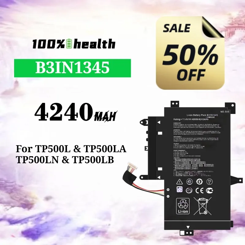 

B31N1345 4240mAh Laptop Battery T for ASUS P500L/TP500LA/TP500LN/TP500LB Lithium Rechargeable Battery