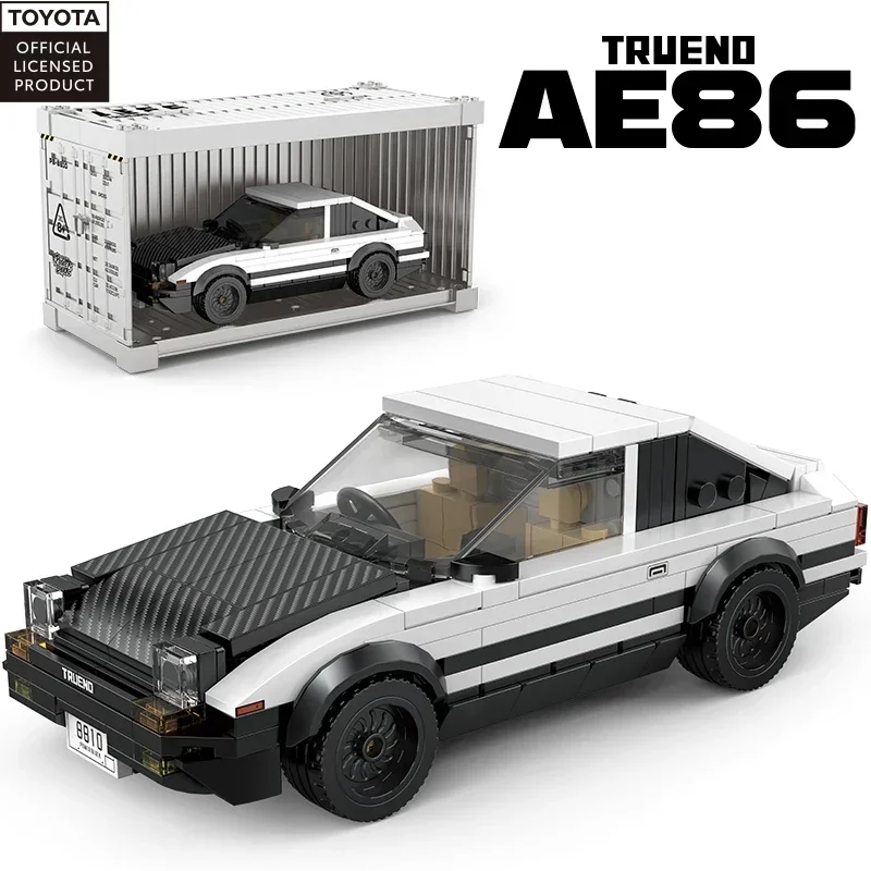 

327PCS AE86 Building Block Car Classic TOYOTA JDM Vehicle Model Bricks Set With Display Box Adult Collection Kids DIY Toys Gifts