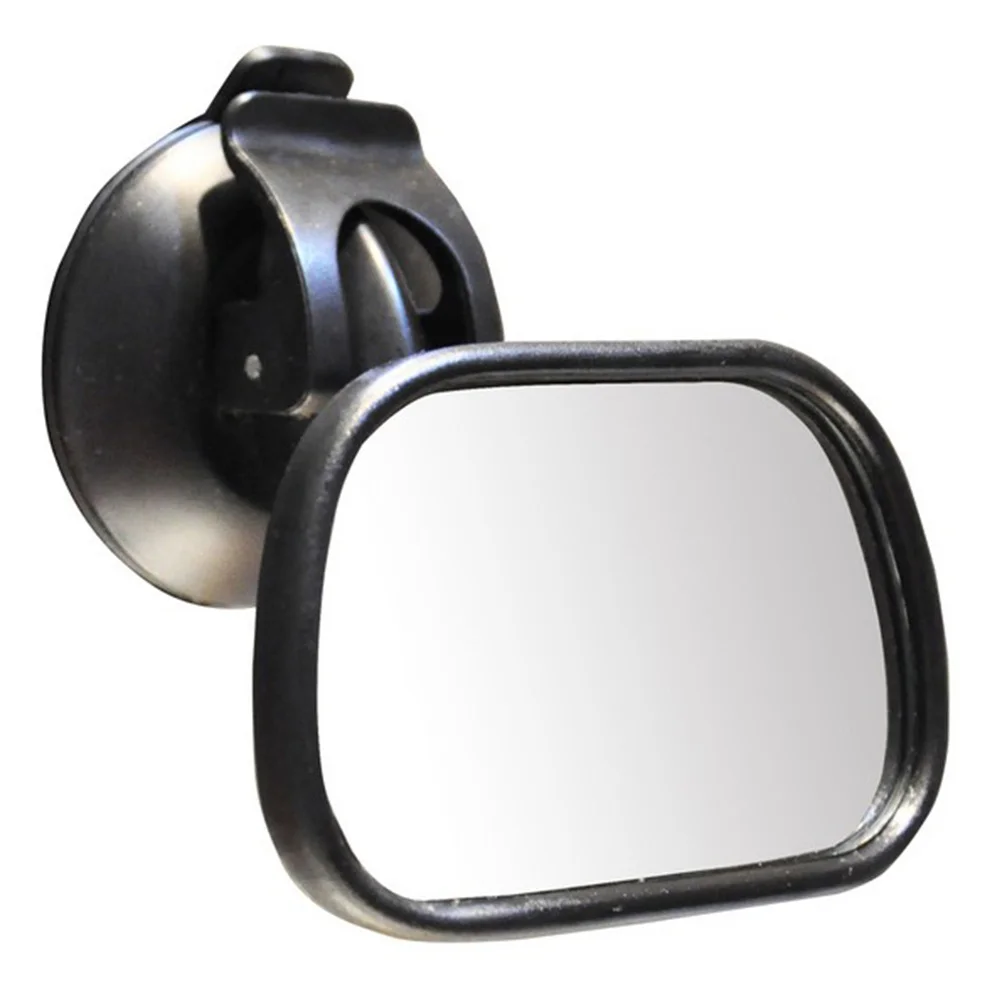 

Seat Mirror Suction Rear View Shatterproof Mirror Durable Glass PP Frame Car Infant Wide Angle View