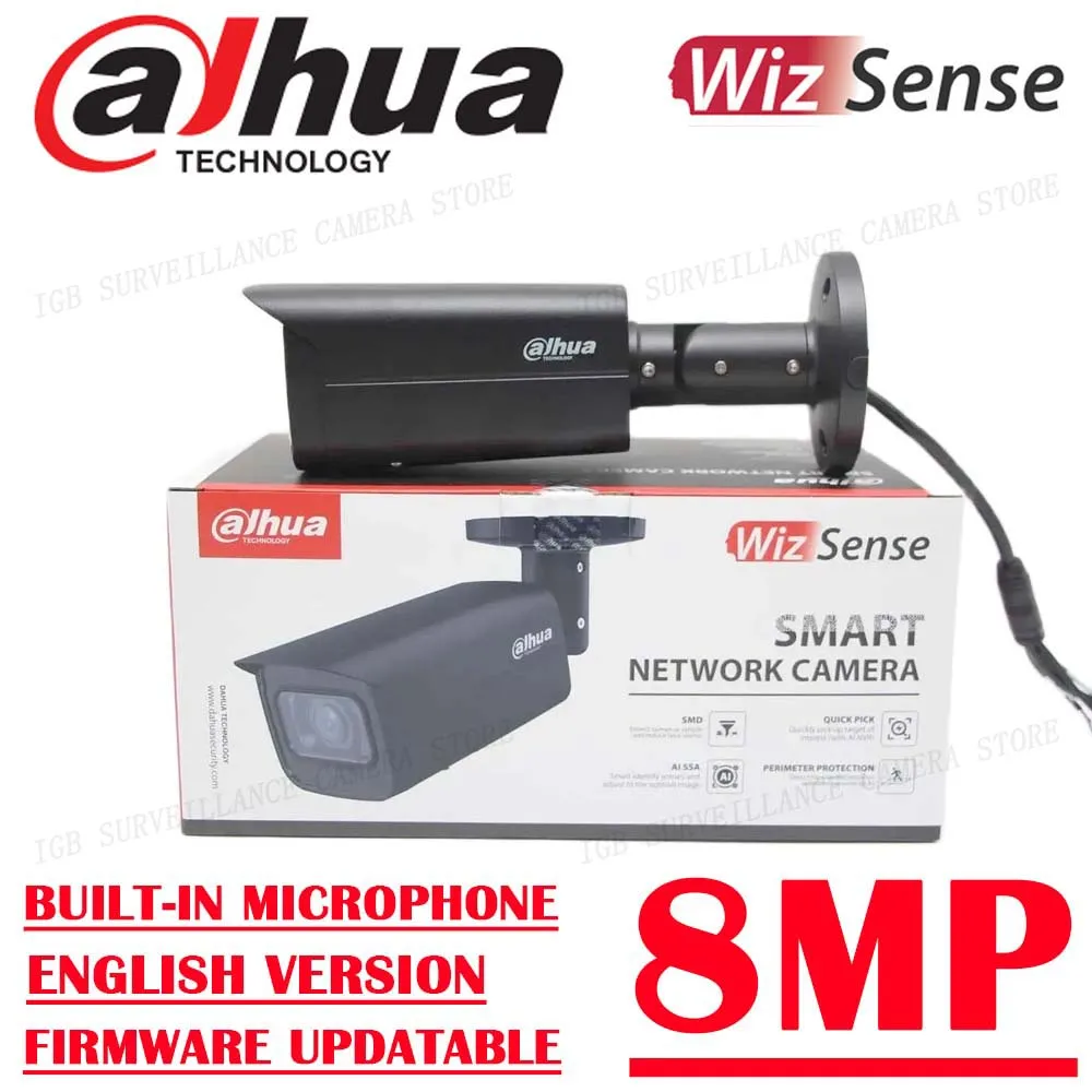 Imagem -02 - Dahua-câmera de Rede Wizsense Bala ir Vari-focal Microfio Integrado 8mp Ipc-hfw3841t-zas-s2