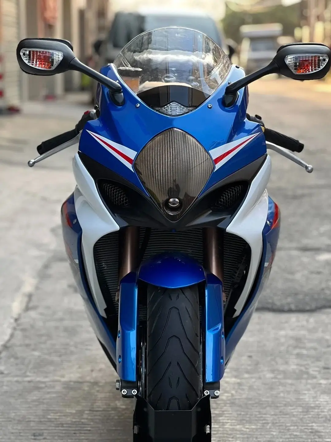 Voor Suzuki GSXR1000 K7 GSX1000R K8 2007-2008 Carbon Fiber Motorfiets Modificatie Onderdelen Koplamp Montage Koplamp Compone - afbeelding 2