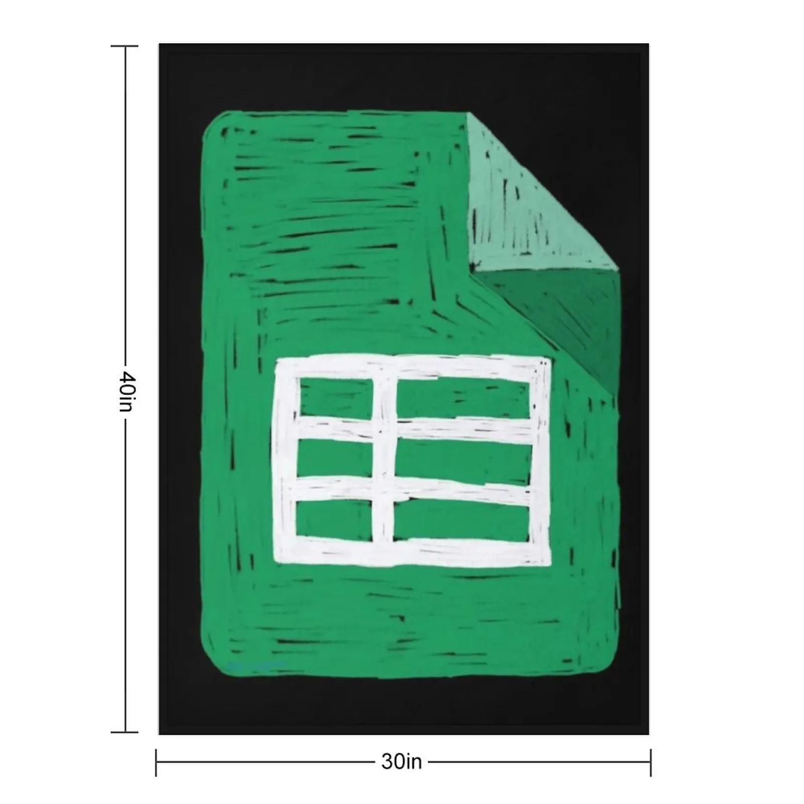 بطانية رمي أيقونة قلم رصاص من Google Sheets للأطفال من أجل بطانيات رقيقة وناعمة منقوشة متعددة الأغراض #3