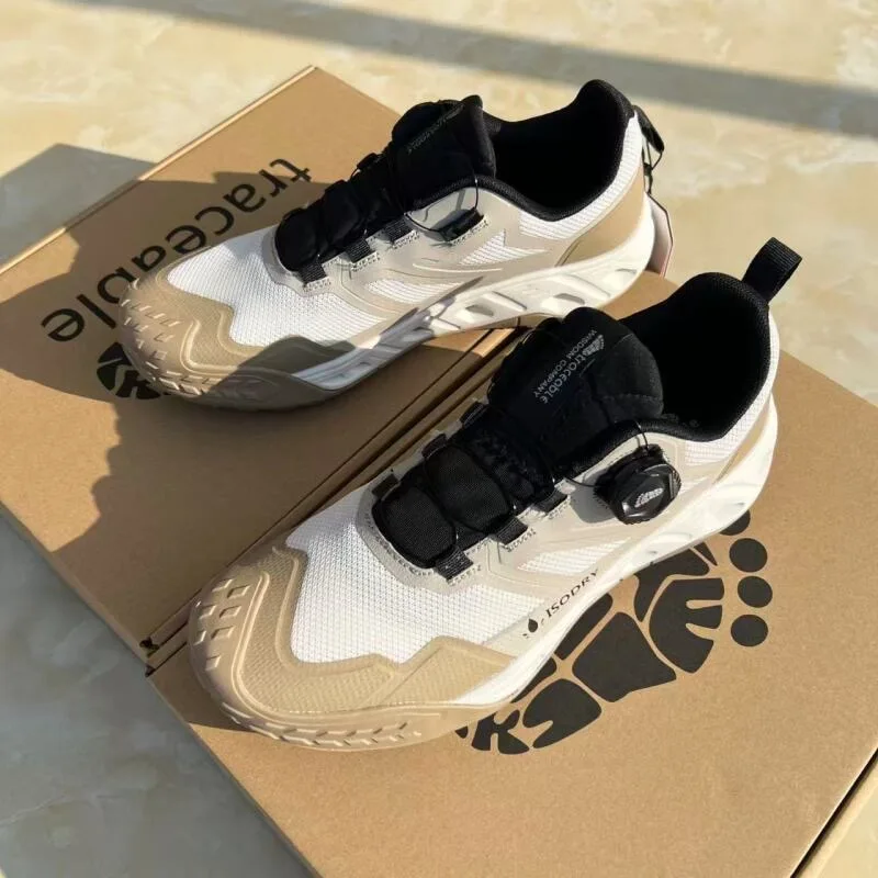 

2025 Hot Sale Trail Running Shoes Men Women Black Beige Sports and Leisure Shoe Unisex Quick Lacing Outdoor Walking Shoe
