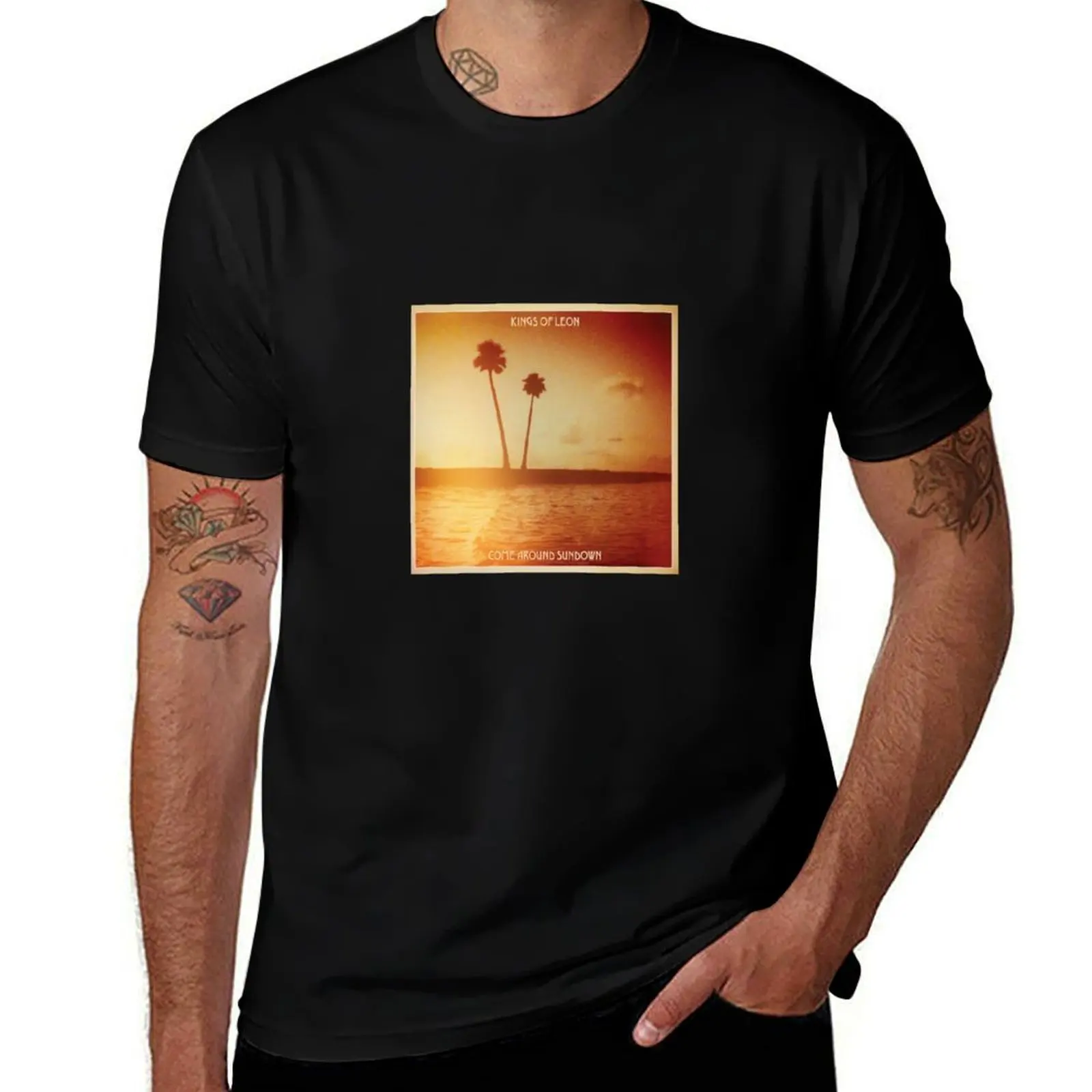 Kings of leon aha shake heartbreak come around sundown T-Shirt Streetwear Print Tee Shirt