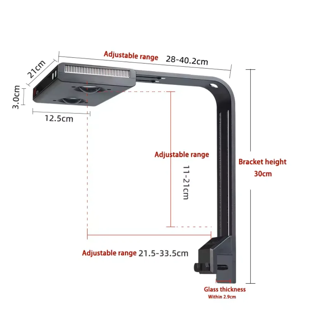 Noopsyche K7 Pro III V3 Full Spectrum 140W WiFi App Programable Saltwater Marine Aquarium LED Lighting for Coral Reef Fish Tank